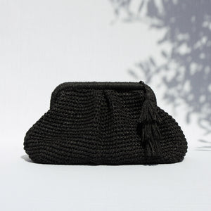 AMARA CLASSIC CLUTCH BAG- BLACK