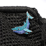 AMARA WHALE CLUTCH BAG- BLACK