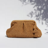 AMARA CLASSIC CLUTCH BAG- SAND