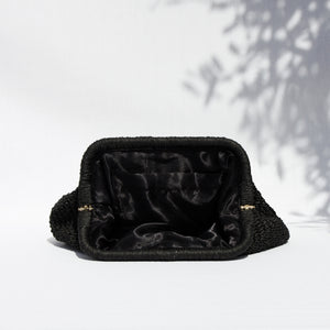 AMARA CLASSIC CLUTCH BAG- BLACK