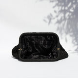 AMARA BEE CLUTCH BAG- BLACK