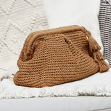 AMARA BEE CLUTCH BAG- SAND