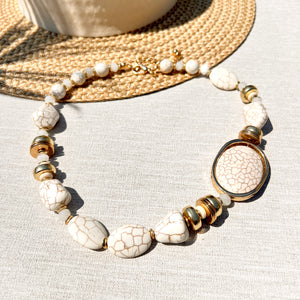 NAXOS NECKLACE- CREAM