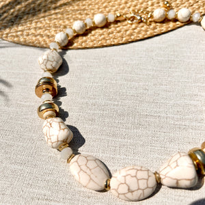 NAXOS NECKLACE- CREAM