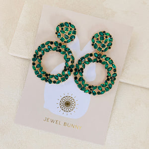 EMELIA EARRINGS - EMERALD