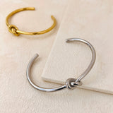 KNOT BANGLE- SILVER