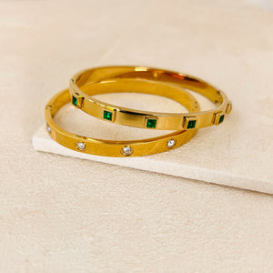 KINGS BANGLE- EMERALD