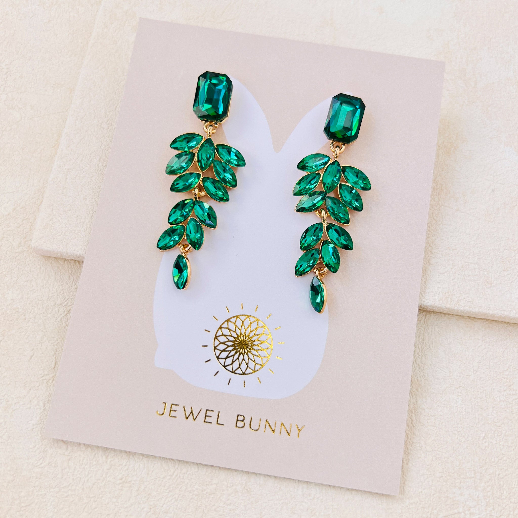 GRACE EARRINGS- GREEN