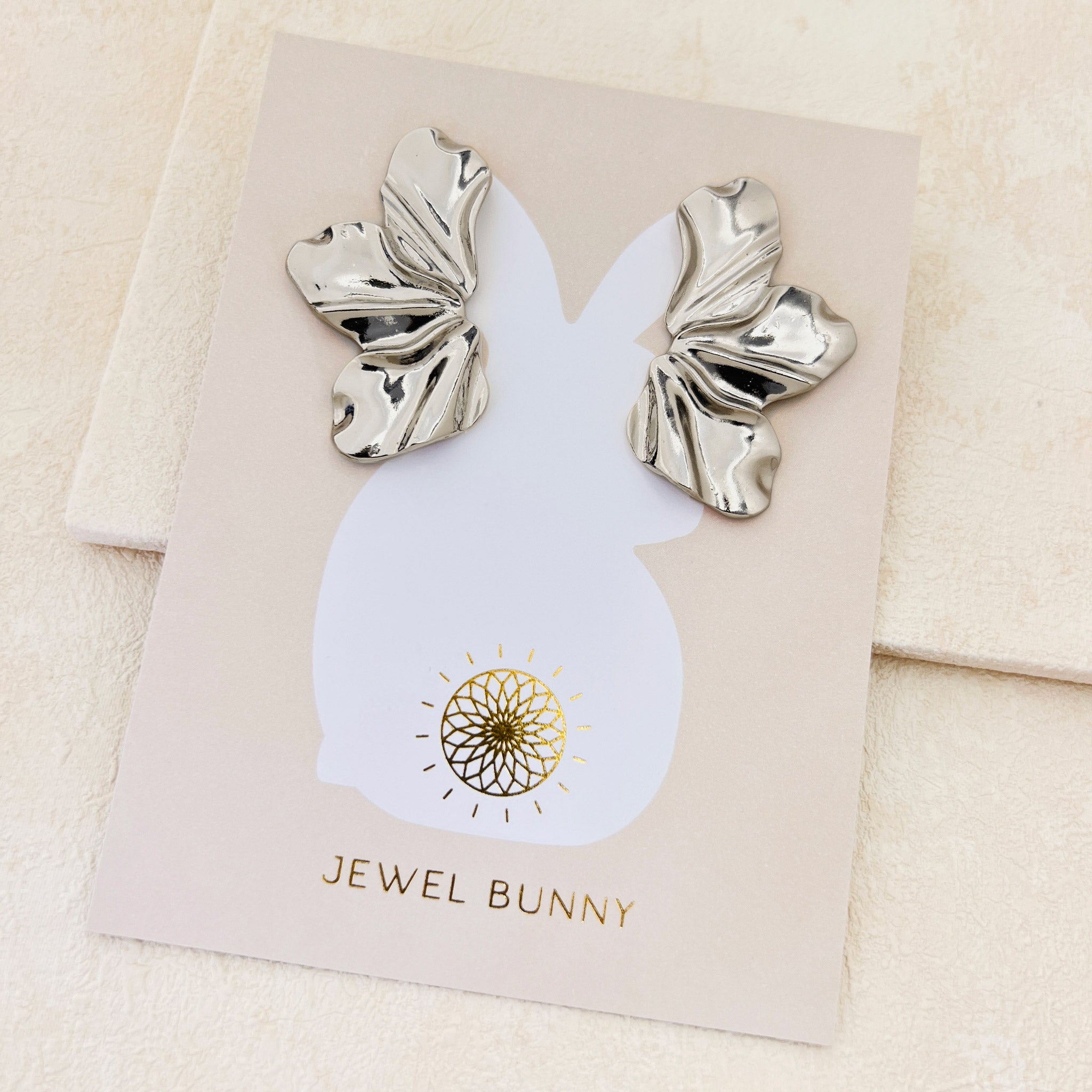 PETAL EARRINGS - SILVER