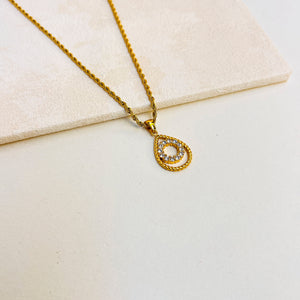 OLIVIA DROPLET NECKLACE & EARRING SET