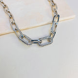 LARA LINK NECKLACE - SILVER