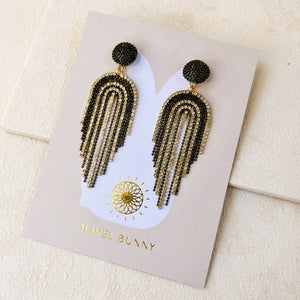 FALL EARRINGS- BLACK