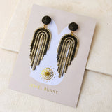 FALL EARRINGS- BLACK