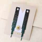 RIA EARRINGS - EMERALD OMBRE