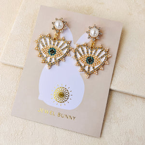 EVIE EARRINGS - WHITE