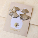 LORNA PETAL EARRINGS - GOLD