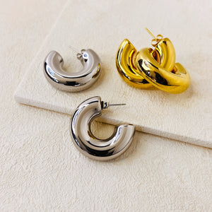 MELIKA EARRINGS - SILVER