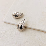 SIA TEAR DROP EARRINGS - SILVER PEARL