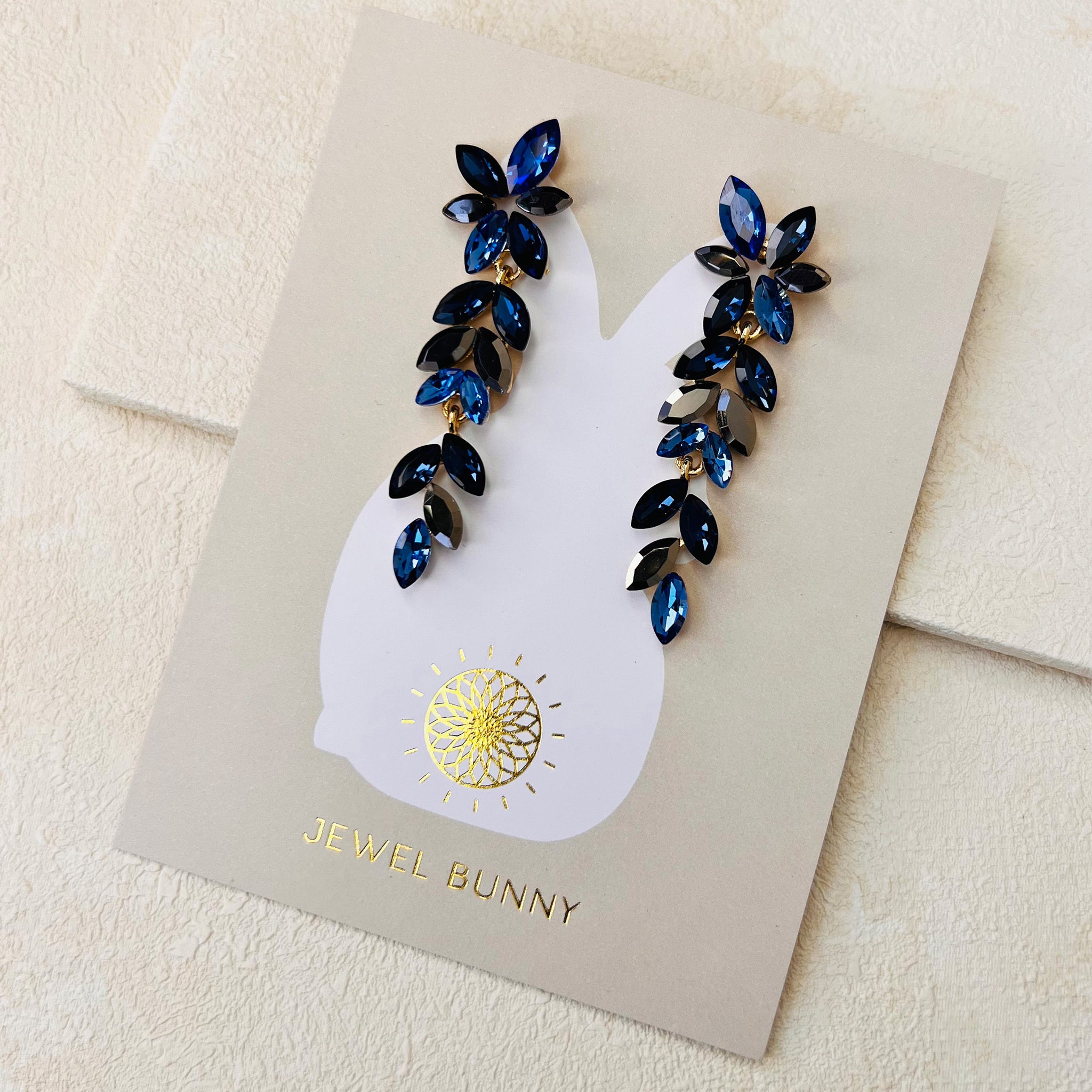 FLEUR EARRINGS - BLUE