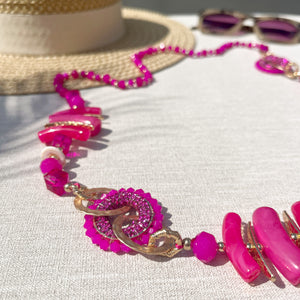 ST KITTS NECKLACE - PINK