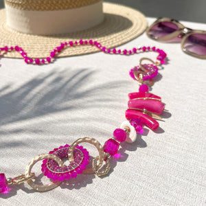 ST KITTS NECKLACE - PINK