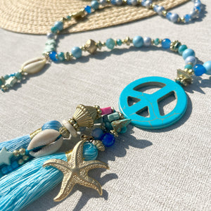 BEACH HOUSE NECKLACE - BLUE