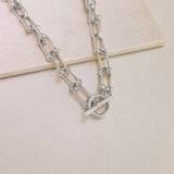 CLAUDETTE KNOT NECKLACE - SILVER