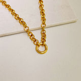 MAGGIE BELCHER CHAIN LOCK NECKLACE - GOLD