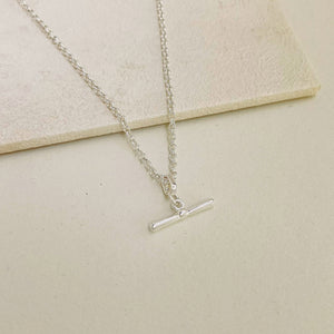 TAVVY TBAR NECKLACE - SILVER