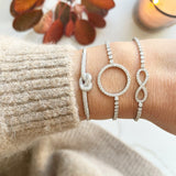 HALO STACKING BRACELET - SILVER