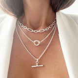 TAVVY TBAR NECKLACE - SILVER