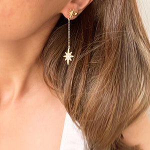 NORTH STAR DROP EARRINGS