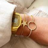 HALO STACKING BRACELET - GOLD