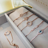 EVIL EYE STACKING BRACELET - ROSE GOLD