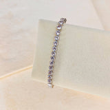 TENNIS STACKING BRACELET - SILVER