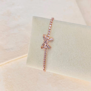 BOW STACKING BRACELET - ROSE GOLD