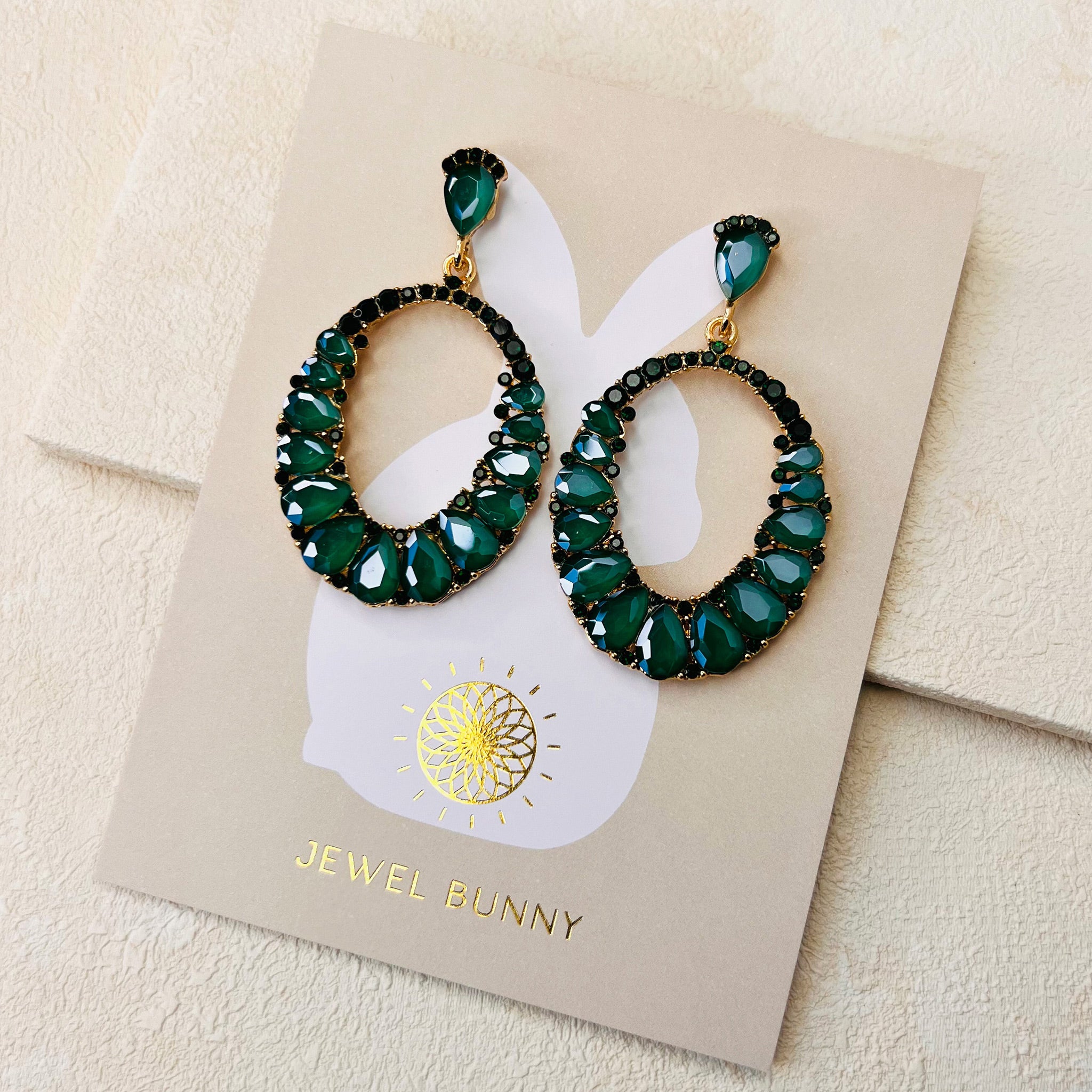 DARCY EARRINGS - GREEN