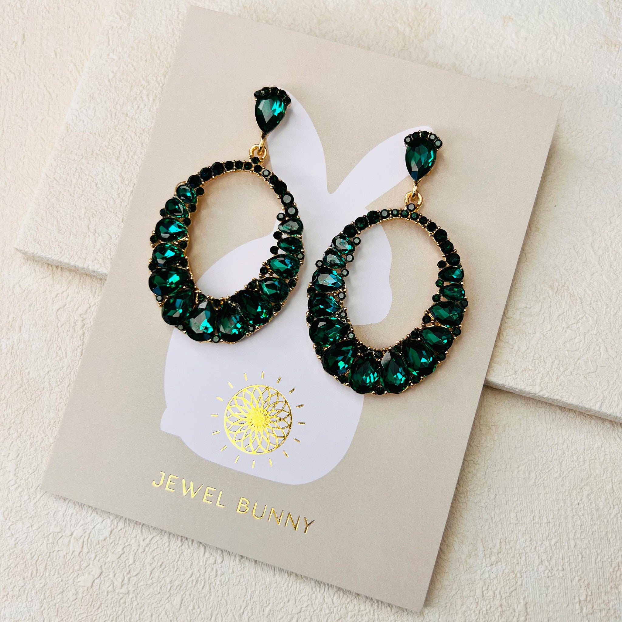 DARCY EARRINGS - EMERALD