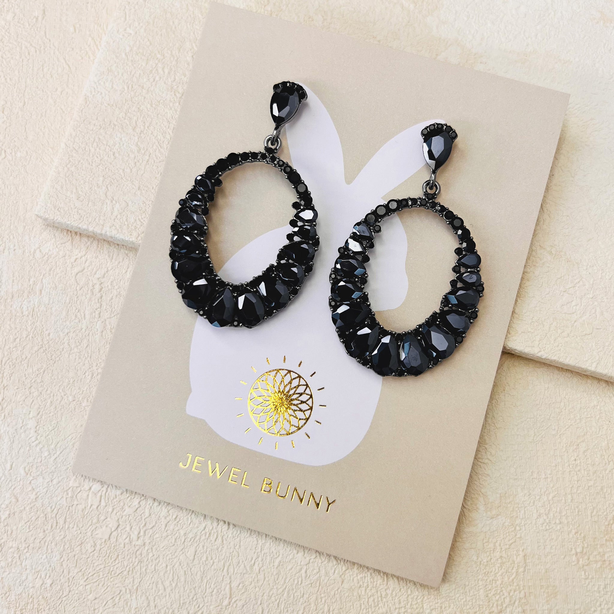 DARCY EARRINGS - BLACK