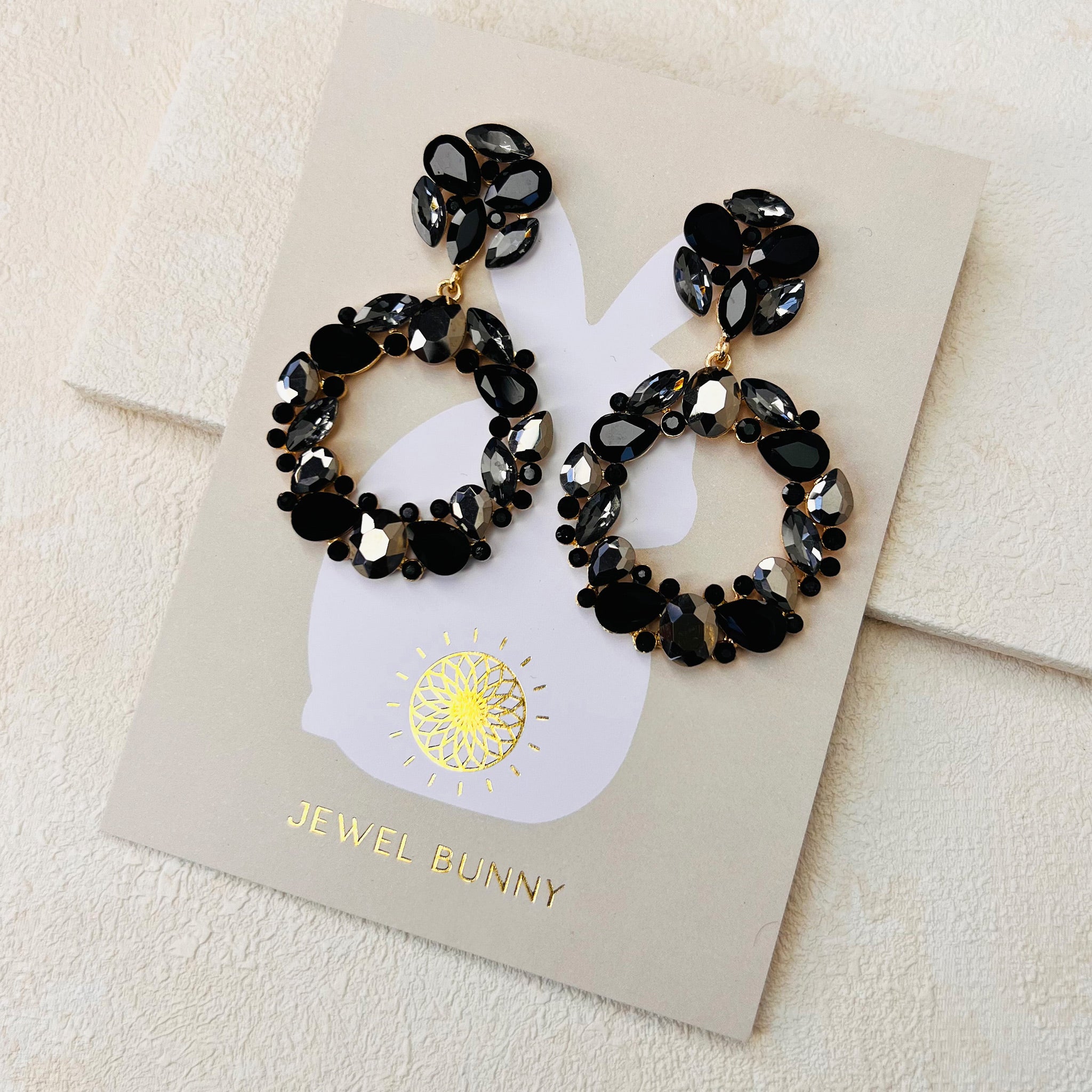 FRANCESCA EARRINGS - BLACK