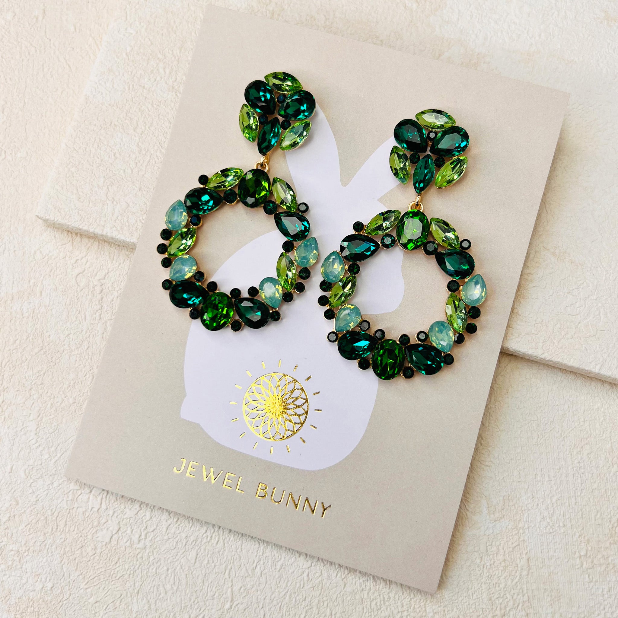 FRANCESCA EARRINGS - EMERALD