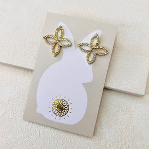 SORELLE PETAL EARRINGS - GOLD