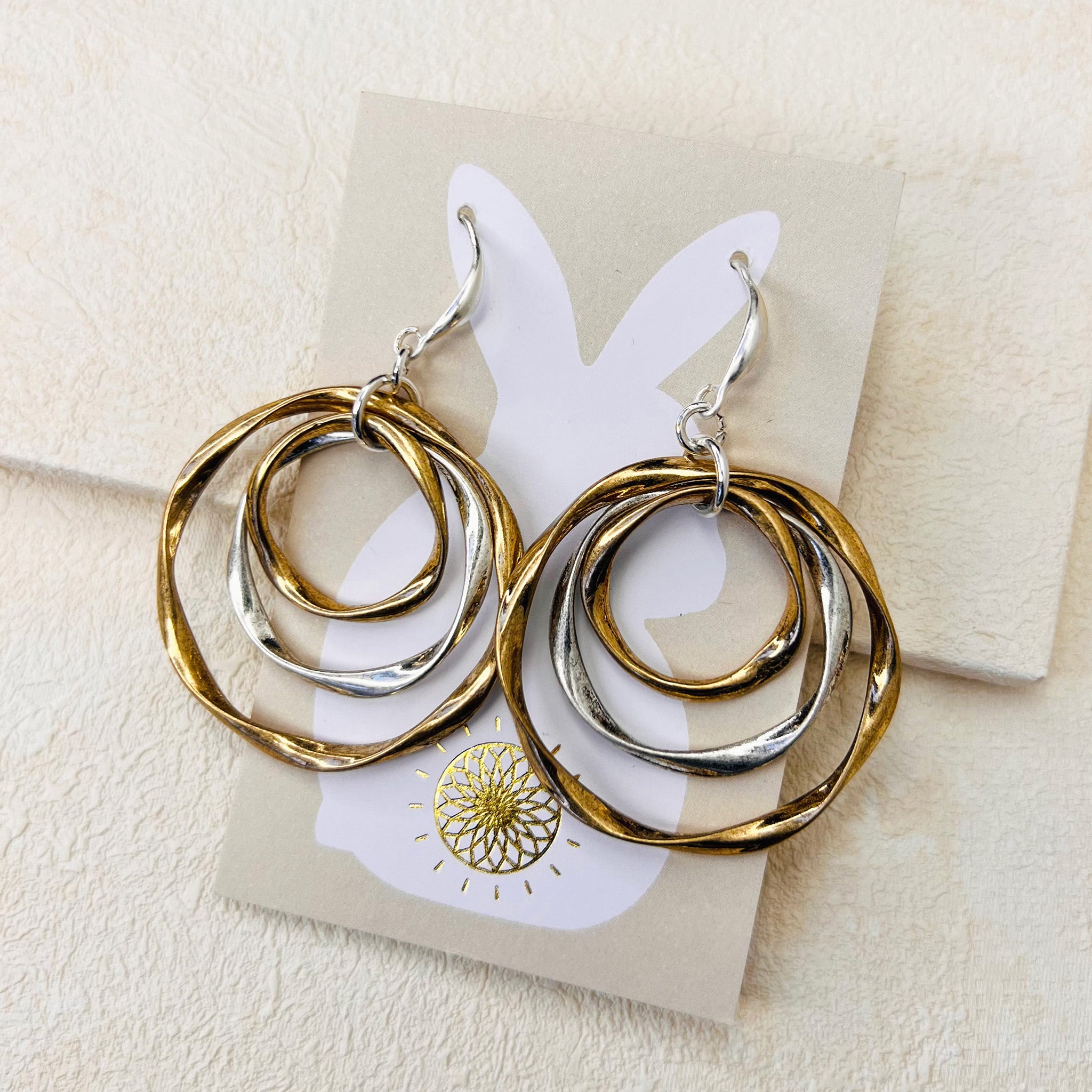 OLYMPIA EARRINGS - GOLD & SILVER