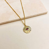 GALAXY PENDANT NECKLACE - GOLD