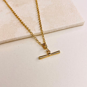 TAVVY TBAR NECKLACE - GOLD