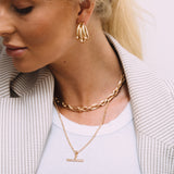 TAVVY TBAR NECKLACE - GOLD