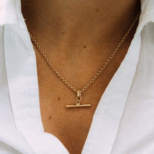 TAVVY TBAR NECKLACE - GOLD